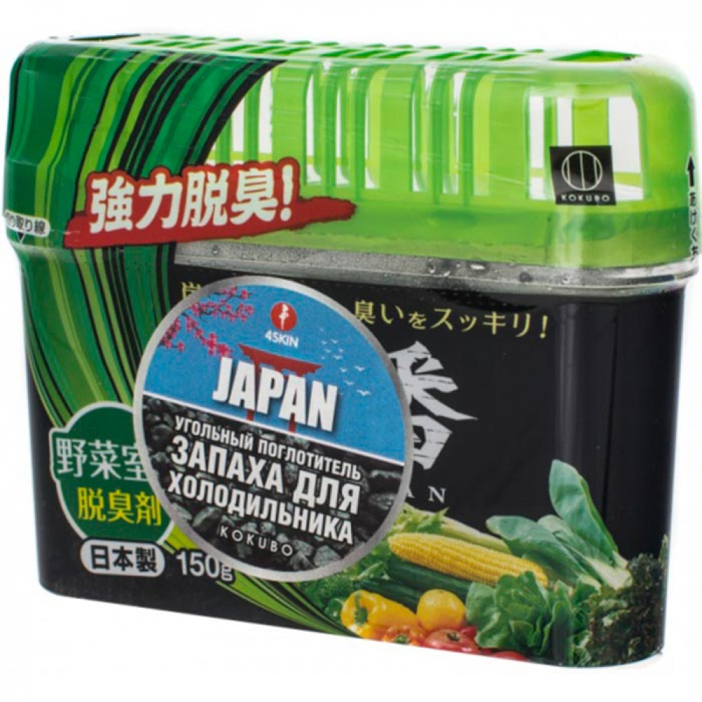 Kokubo Sami-Ban Поглотитель запахов для холодильника, с древесным углем 150g