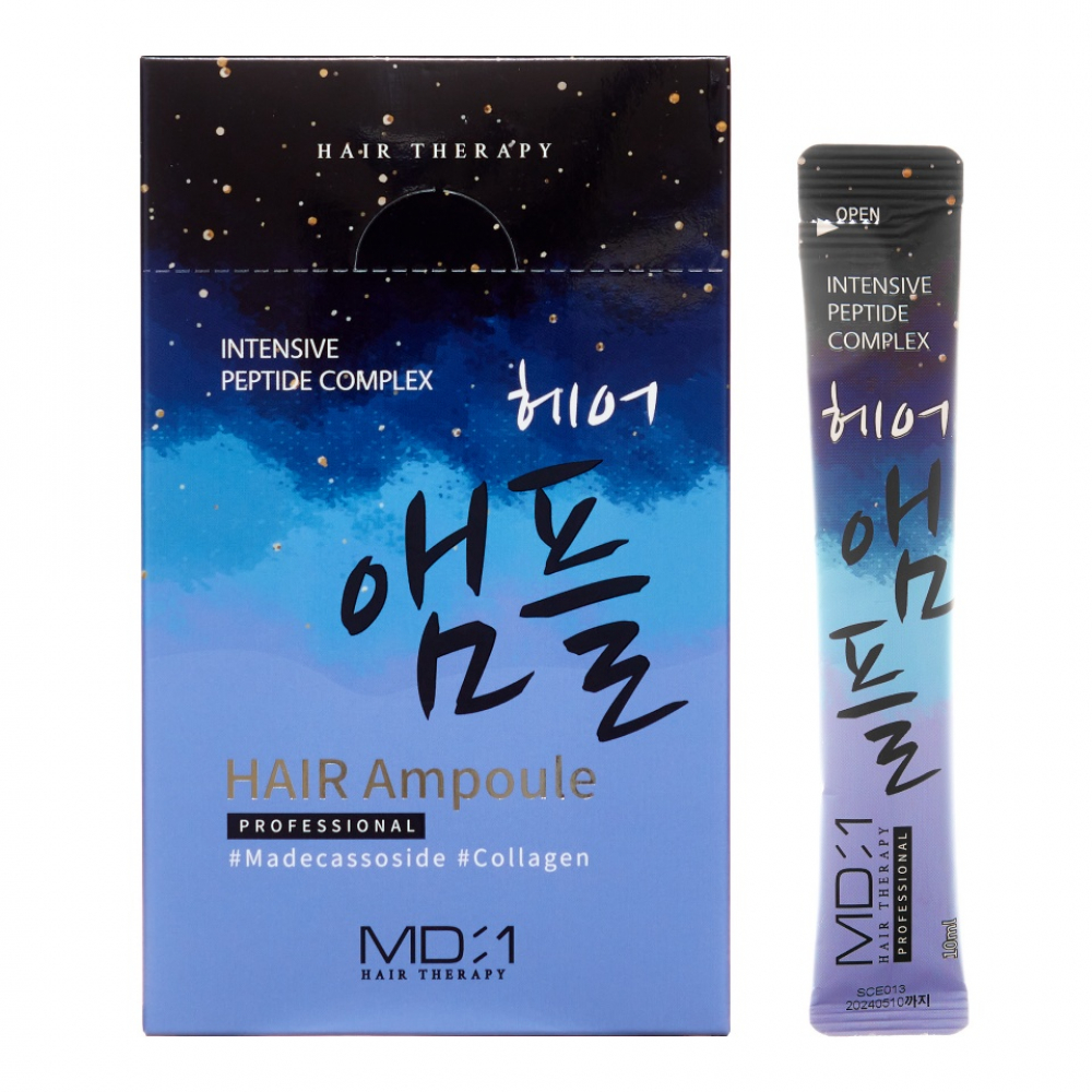 MD-1 Intensive Peptide Complex Hair Ampoule 20x10ml Ампульная маска для волос с интенсивным пептидным комплексом