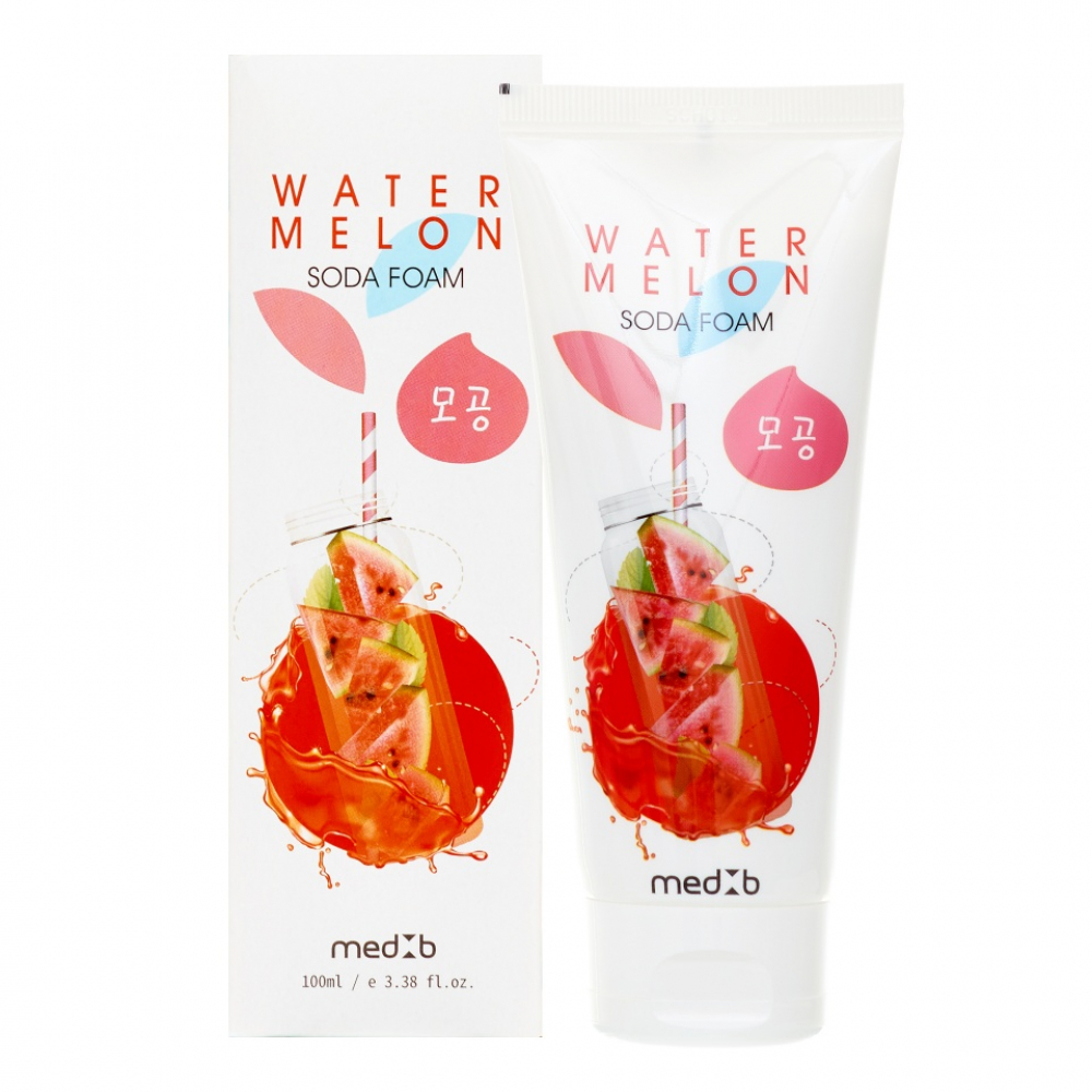 Пенка для умывания с экстрактом арбуза и содой MedB Watermelon Soda Foam 100ml