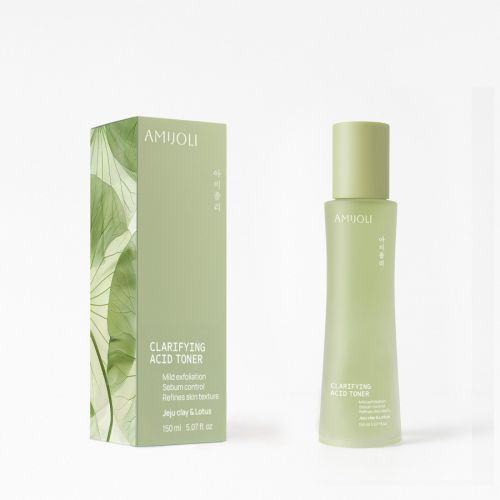 AMIJOLI Claryfing Acid Toner JeJu&Lotus очищающий тонер с кислотами, вулканической глиной и экстрактом лотуса 150мл