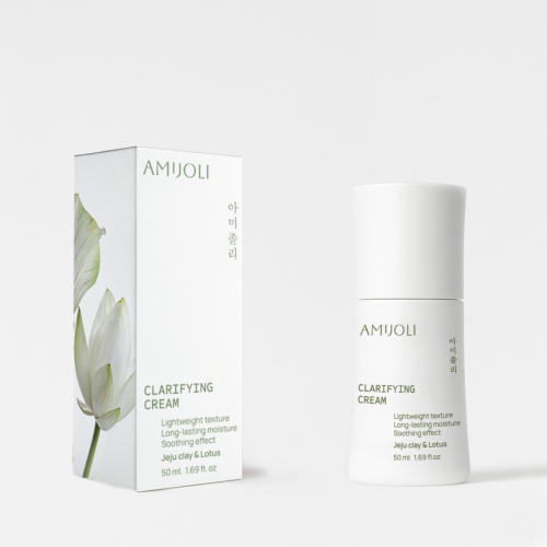 AMIJOLI Claryfing Cream Jeju&Lotus крем для лица для жирной кожи лица с кислотами, вулканической глиной и экстрактом лотуса 50ml