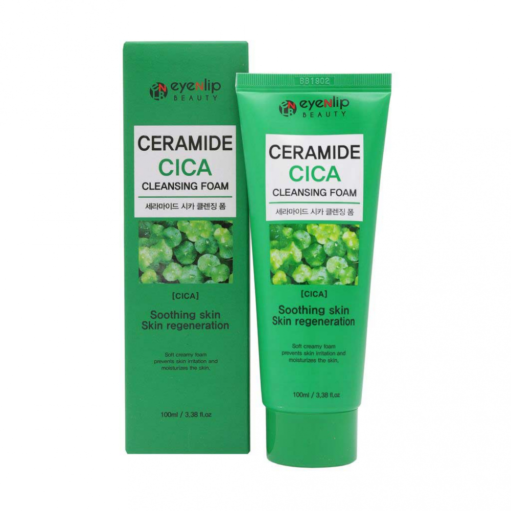 Пенка для умывания с экстрактом центеллы EYENLIP CERAMIDE CICA CLEANSING FOAM 100ml