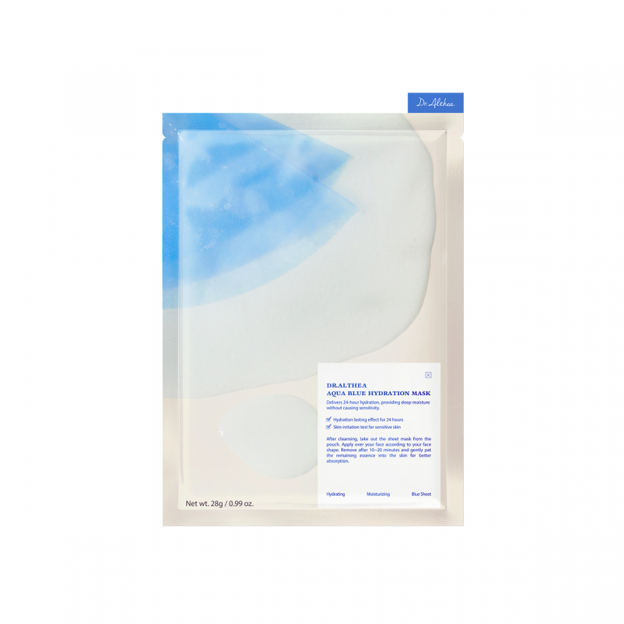 Dr.Althea Aqua Blue Hydration Mask Увлажняющая тканевая маска с азуленом и экстрактом голубой агавы 28g