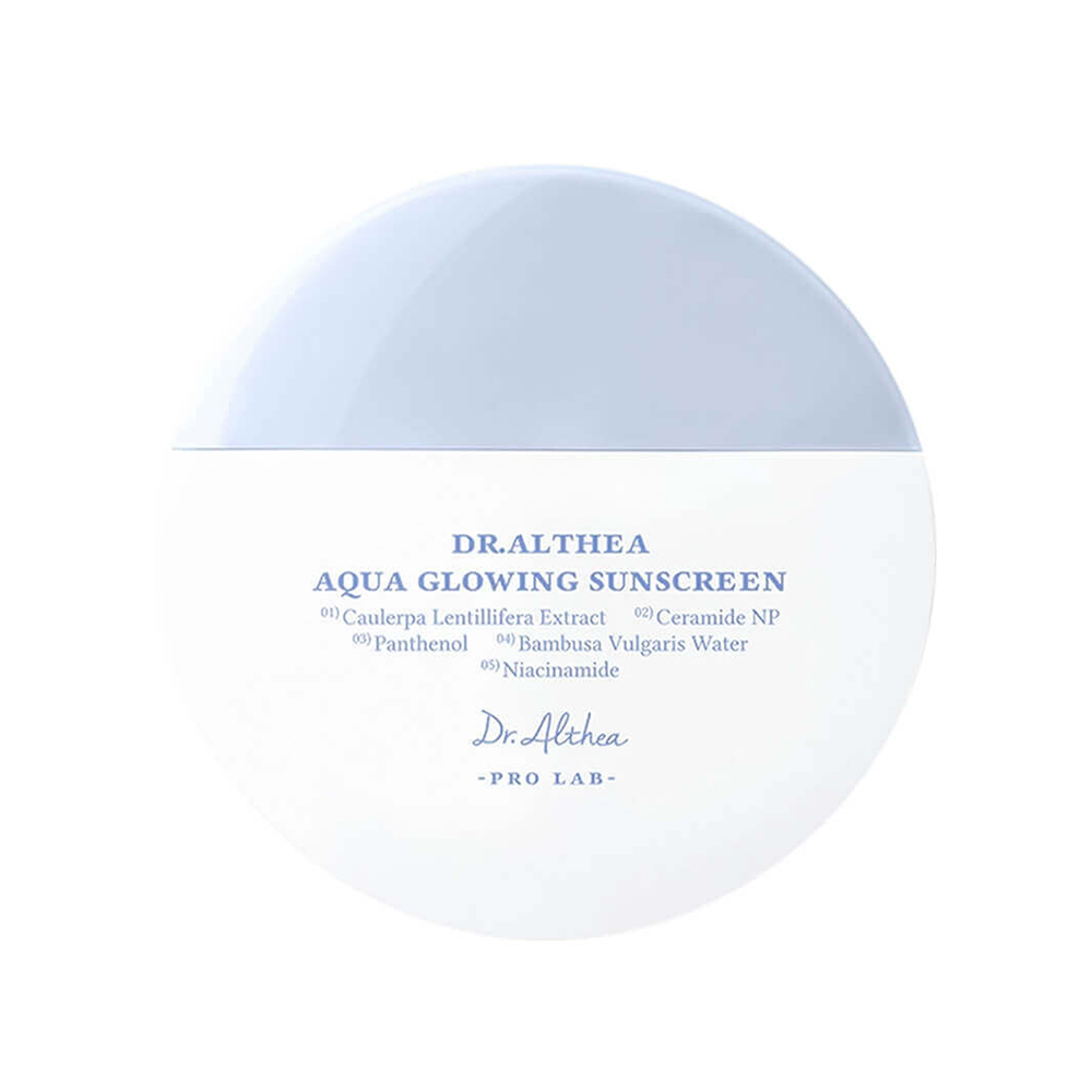 Dr.Althea Aqua Glowing Sunscreen Увлажняющий солнцезащитный крем с экстрактом морского винограда и церамидами 45ml