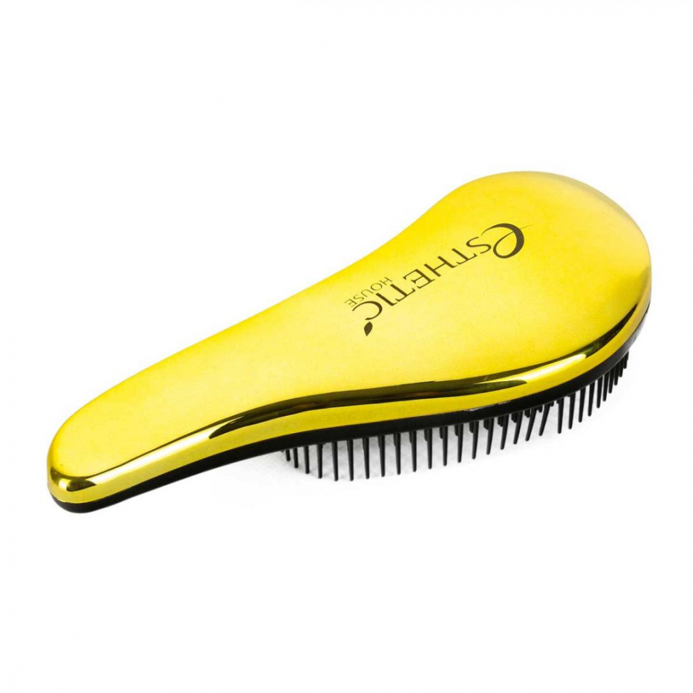 Расчёска для волос золотая 18x7см Esthetic House Hair Brush For Easy Comb Gold 1 piece
