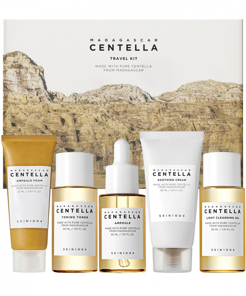 Набор миниатюр дорожный с центеллой SKIN1004 Madagascar Centella Travel Kit 140ml