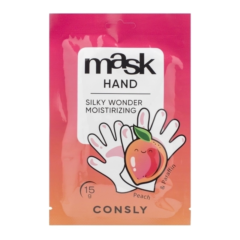 CONSLY Silky Wonder Маска-парафин для рук с экстрактом персика в виде перчаток 15g
