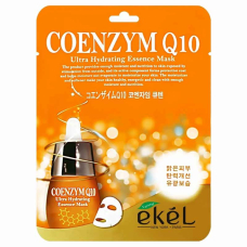 Тканевая маска для лица с коэнзимом Ekel Coenzym Q10 Ultra Hydrating Essence Mask 25g
