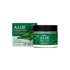 Ампульный крем для лица с экстрактом алоэ Ekel Aloe Ampule Cream 70ml