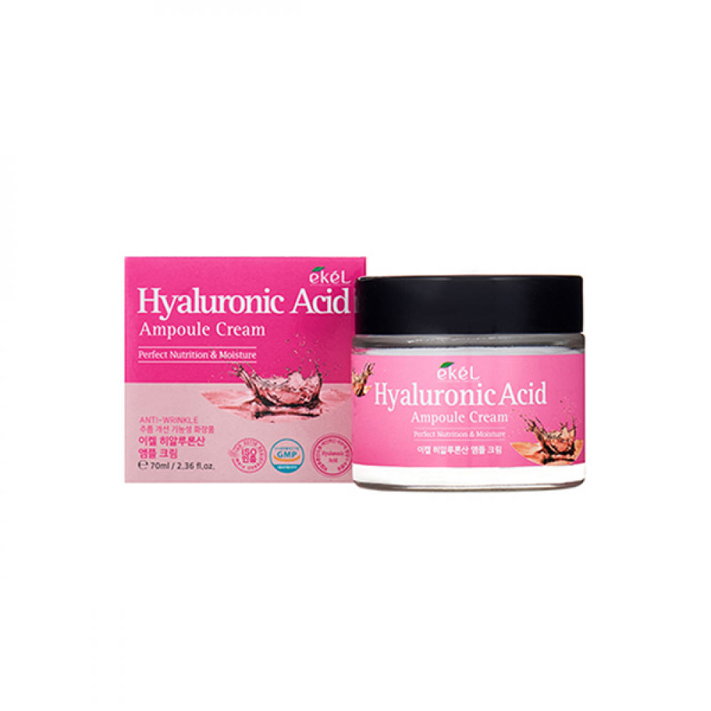Ампульный крем для лица с гиалуроновой кислотой Ekel Hyaluronic Acid Ampule Cream 70ml