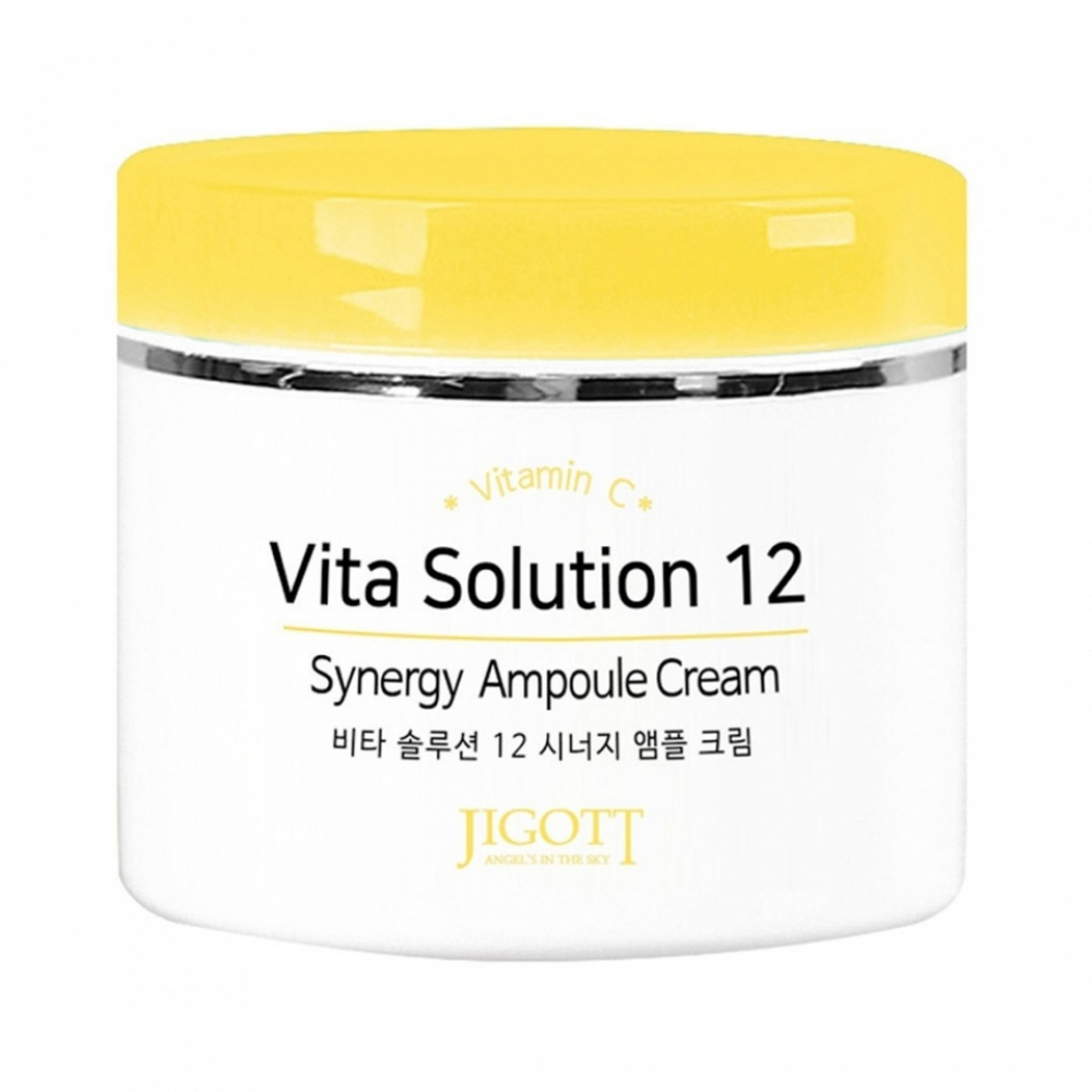 Ампульный крем для лица Jigott Vita Solution 12 Synergy Ampoule Cream 173g