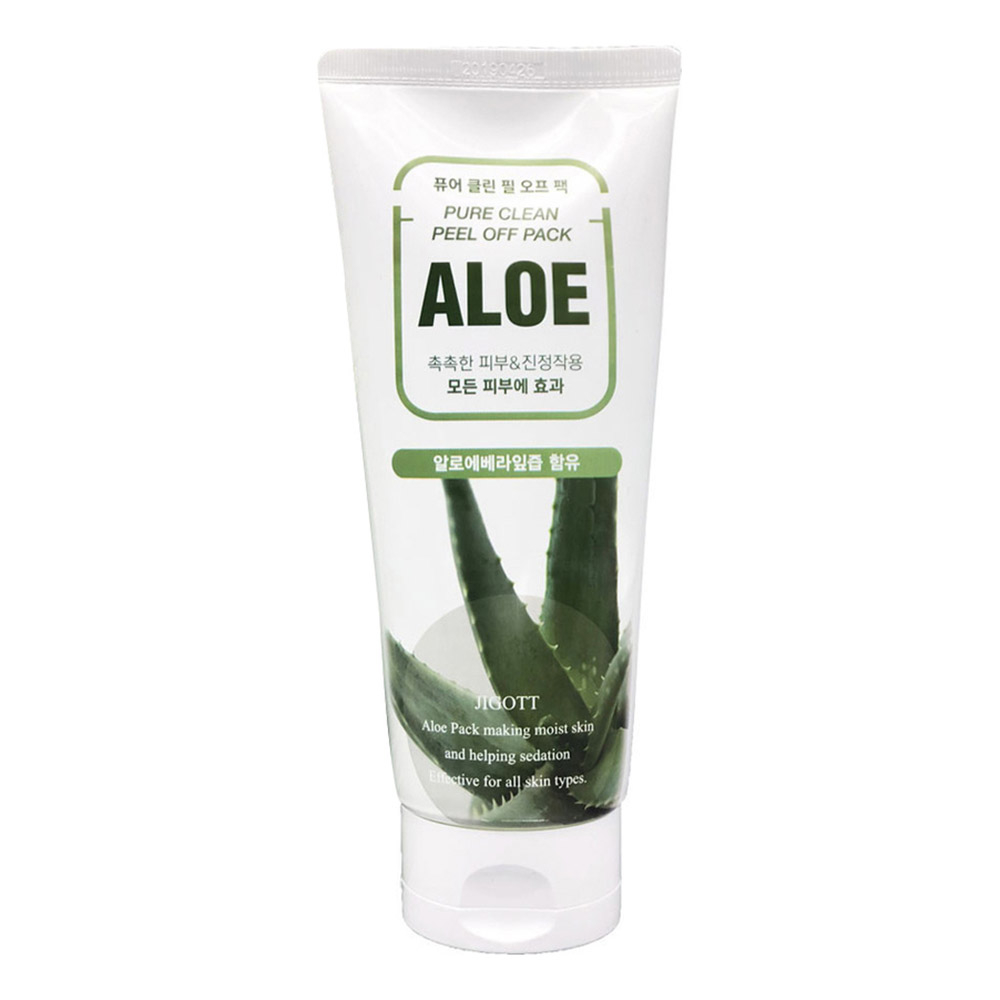 Маска-плёнка для лица на основе экстракта алоэ Jigott Aloe Pure Clean Peel Off Pack 180ml