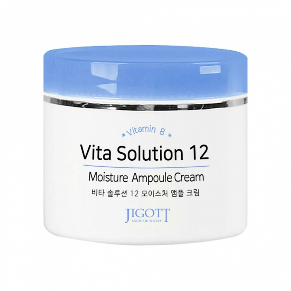 Ампульный крем для лица Jigott Vita Solution 12 Moisture Ampoule Cream 100ml 