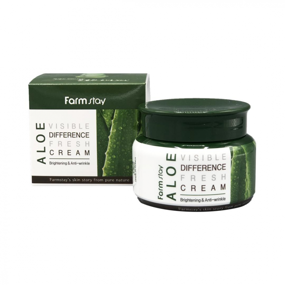 Освежающий крем с экстрактом алоэ FarmStay Aloe Visible Difference Fresh Cream 100g