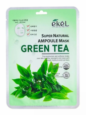 EKEL Green Tea Premium Vital Mask Pack Антивозрастная тканевая маска для лица с экстрактом зелёного чая