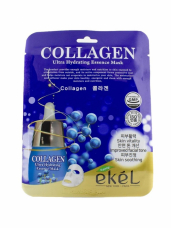 EKEL Collagen Premium Vital Mask Pack Антивозрастная тканевая маска для лица с коллагеном