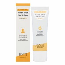 JIGOTT Ultimate Real Collagen Water Drop Tone Up Cream Увлажняющий и выравнивающий тон крем для лица с коллагеном 50ml