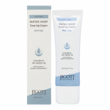 JIGOTT Lifting Peptide Water Drop Tone Up Cream Увлажняющий и выравнивающий тон крем для лица с пептидами и эффектом лифтинга 50ml