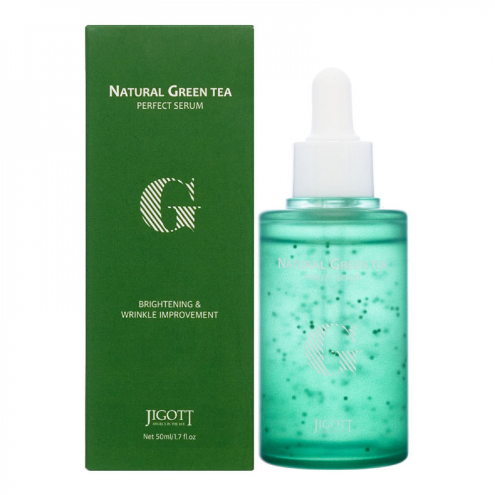 JIGOTT Natural Green Tea Perfect Serum Сыворотка для лица с экстрактом зеленого чая 50 ml