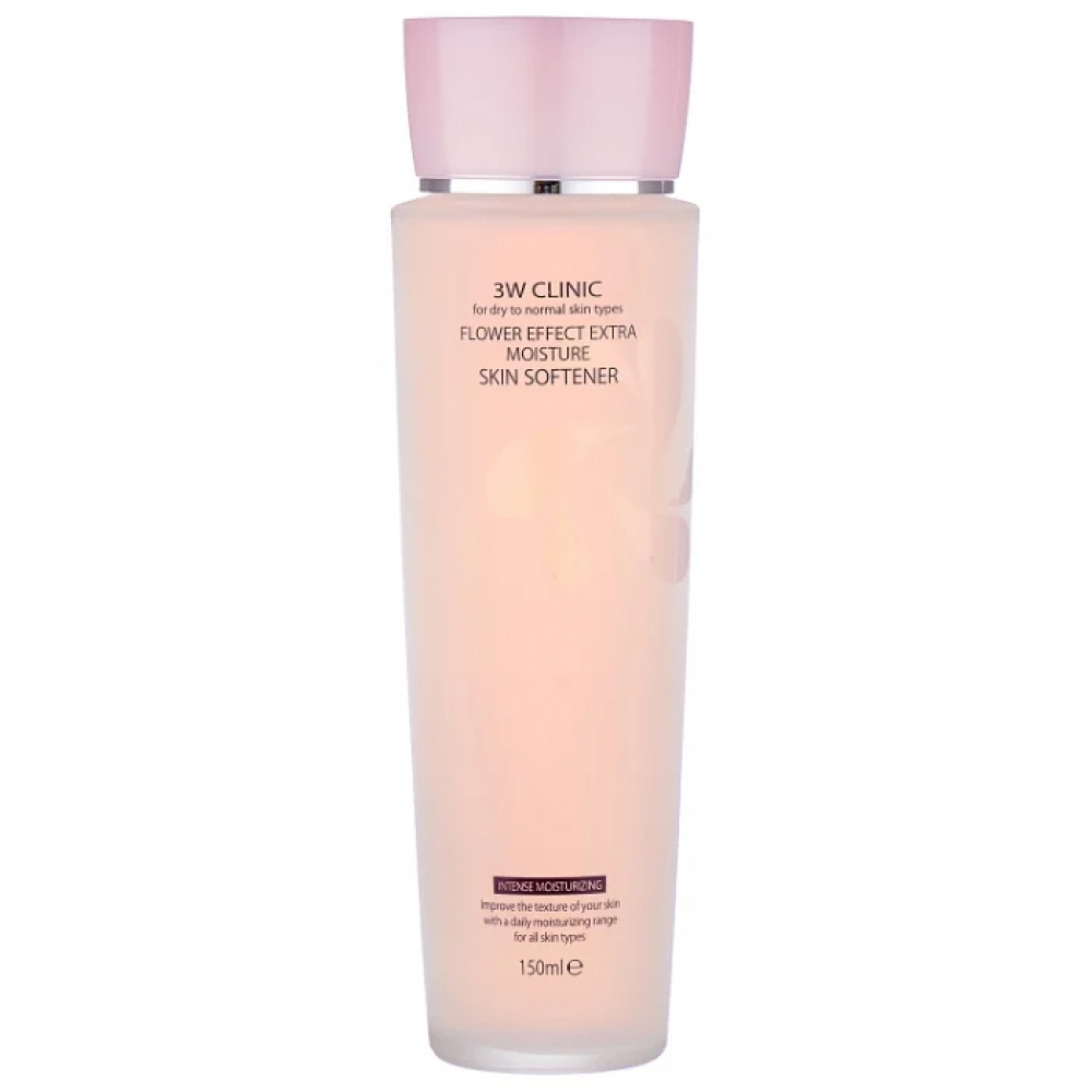 Глубокоувлажняющий софтнер с цветочными экстрактами 3W Clinic Flower Effect Extra Moisture Skin Softner 150ml