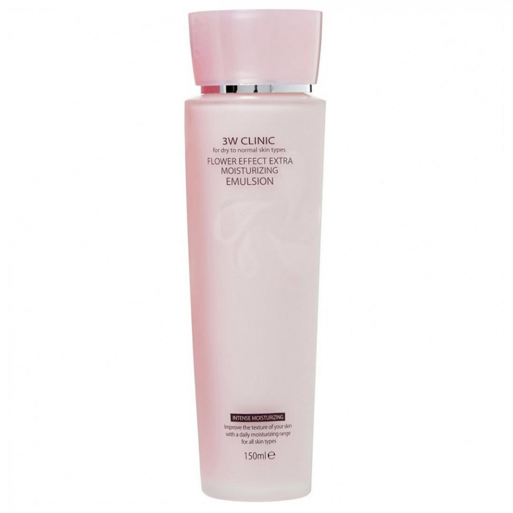 Увлажняющая эмульсия для лица 3W Clinic Flower Effect Extra Moisturizing Emulsion 150ml