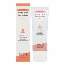 Jigott Daily Real Cica Water Drop Tone Up Cream Увлажняющий и выравнивающий тон крем для лица с экстрактом центеллы азиатской 50ml