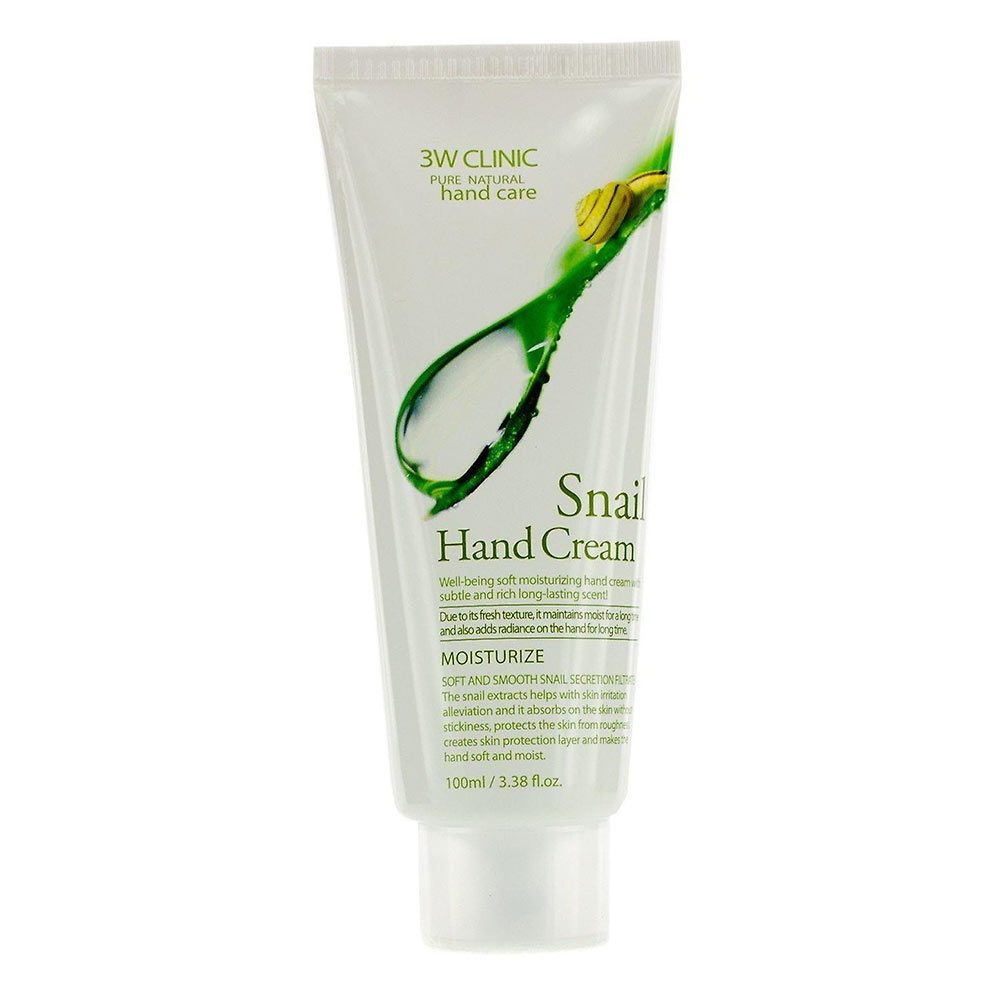 Увлажняющий крем для рук с муцином улитки 3W Clinic Moisturizing Snail Hand Cream 100ml