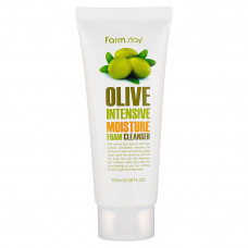 Увлажняющая пенка для умывания с экстрактом оливы FarmStay Olive Intensive Moisture Foam Cleanser 100ml