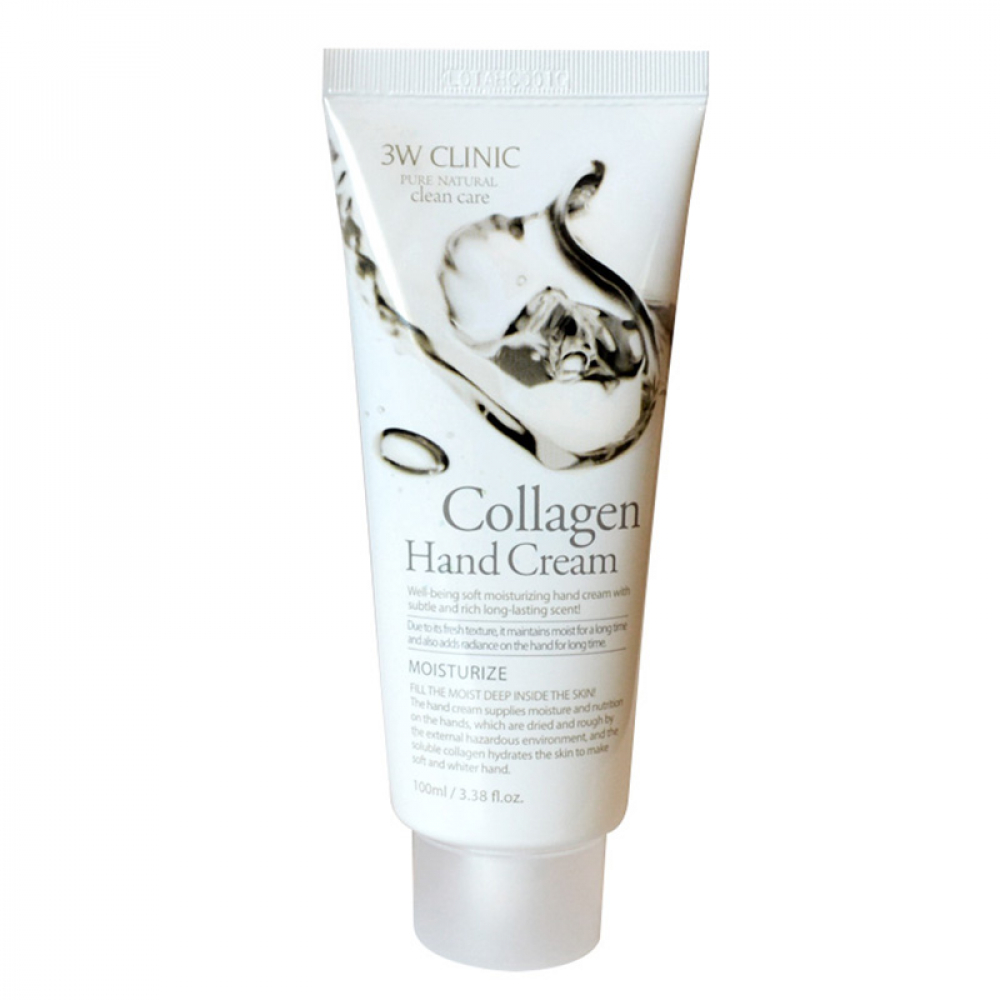 Увлажняющий крем для рук с коллагеном 3W Clinic Moisturizing Collagen Hand Cream 100ml
