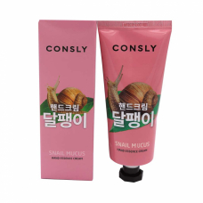 Крем-сыворотка для рук с муцином улитки Consly Snail Mucus Hand Essence Cream 100ml