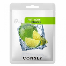 Противовоспалительная тканевая маска для лица с экстрактом каламанси Consly Calamansi Anti-Acne Mask Pack 20ml