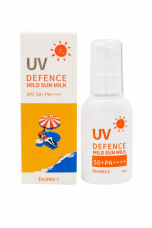 Deoproce Uv Defence Mild Sun Milk SPF50+ PA++++ Мягкое солнцезащитное молочко для лица и тела 55ml