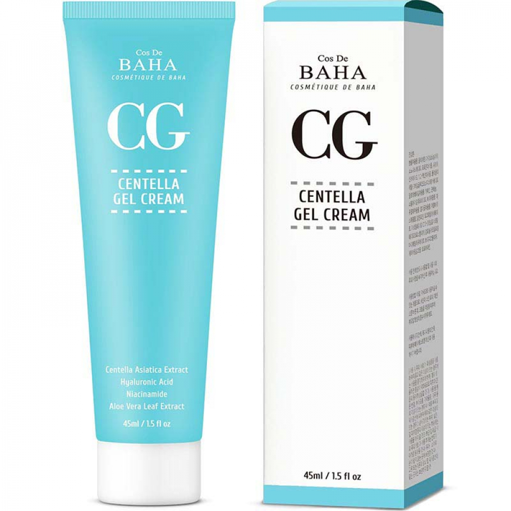 Cos De BAHA Centella Gel Cream (CG) 45ml Восстанавливающий гель-крем для лица с экстрактом центеллы азиатской