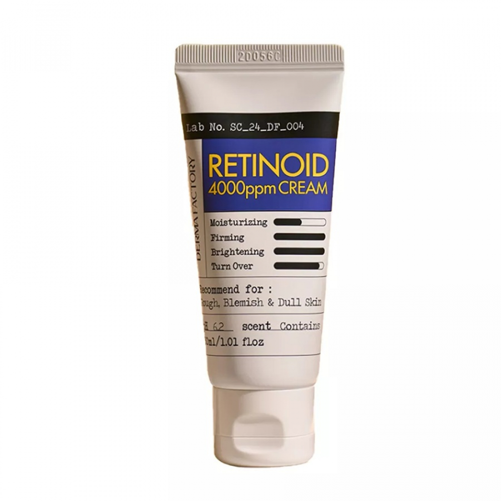 Интенсивный ночной крем для лица с ретиналем и ретинолом Derma Factory retinoid 4000ppm cream 30ml