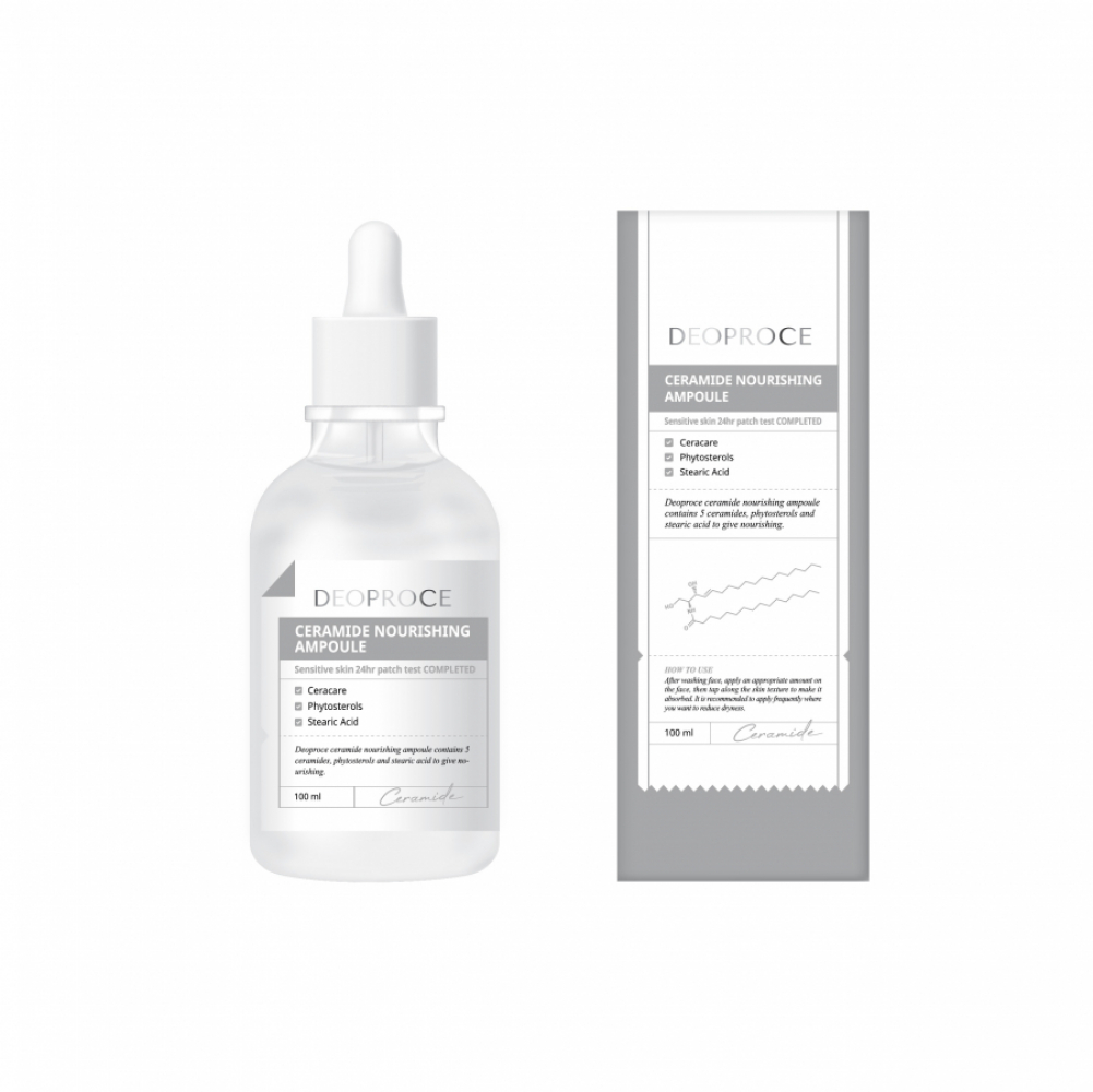 Питательная сыворотка для лица с керамидами Deoproce ceramide nourishing ampoule 100ml