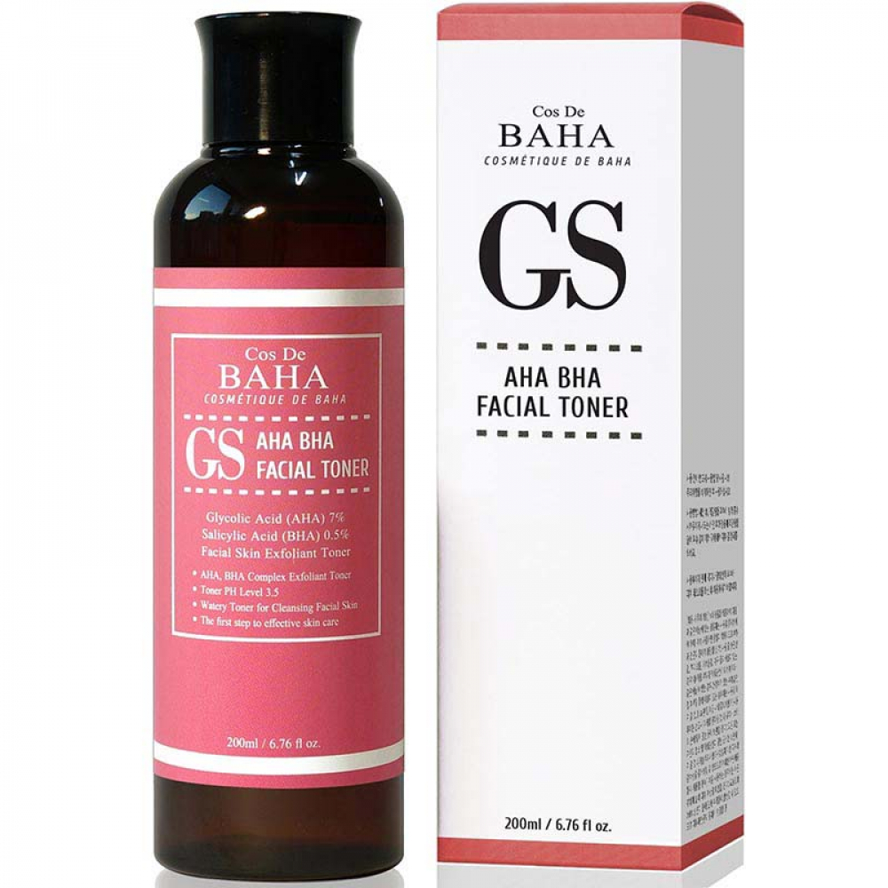 Cos De BAHA AHA/BHA GS Toner (GS) Тонер для лица с гликолевой и салициловой кислотами 200ml