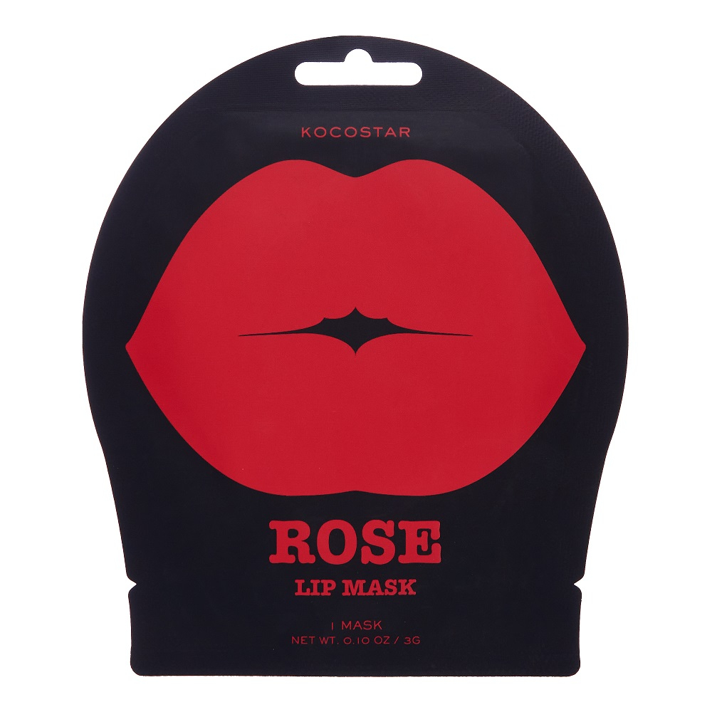 Гидрогелевые патчи для губ с экстрактом розы Kocostar Rose Lip Mask 1piece 3g