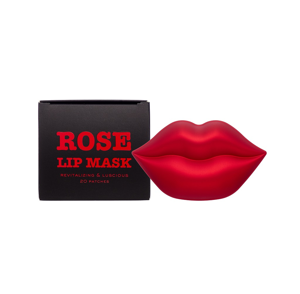 Гидрогелевые патчи для губ Kocostar Rose Lip Mask 20 pieces 50g