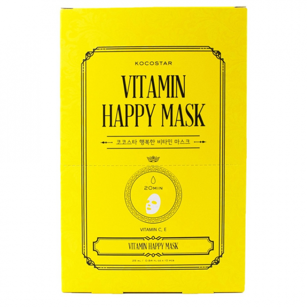 KOCOSTAR Vitamin Happy Mask Маска для лица тканевая 25ml
