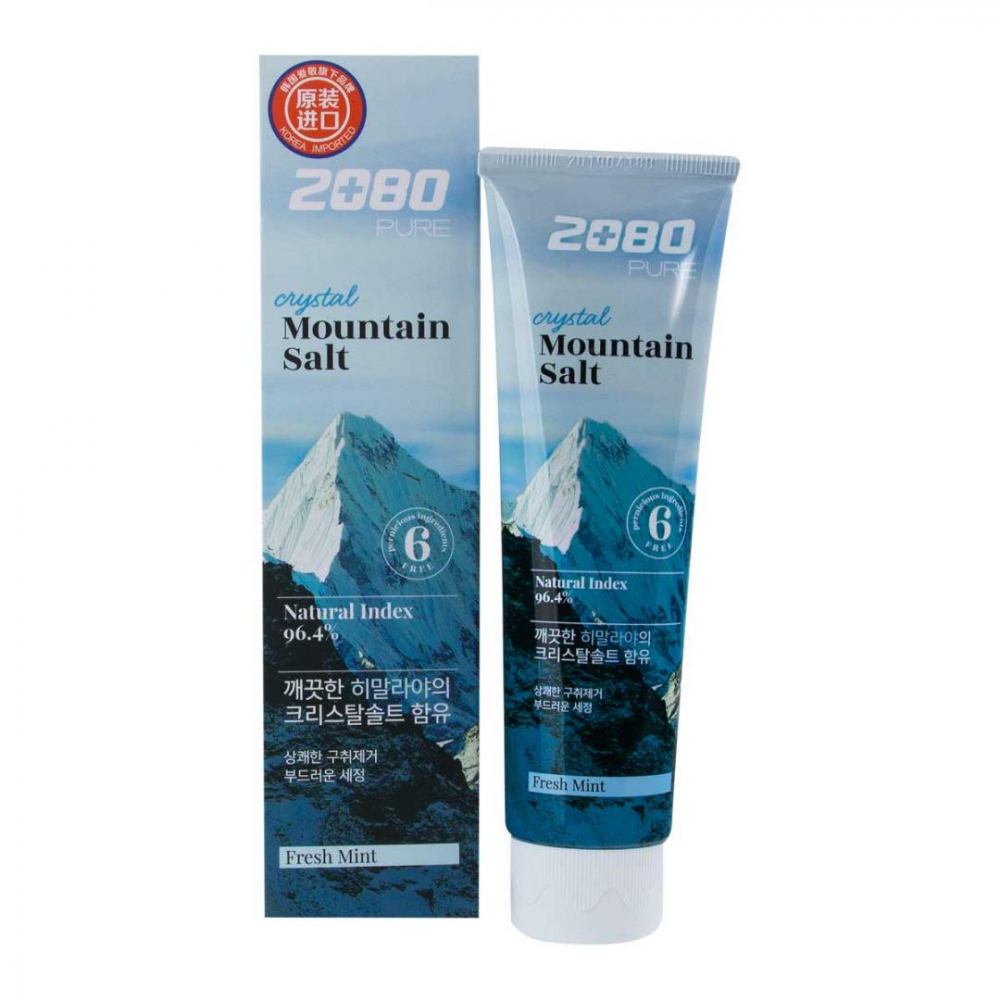 Зубная паста с гималайской солью Dental Clinic 2080 Pure Crystal Mountain Salt Toothpaste Fresh Mint 120g