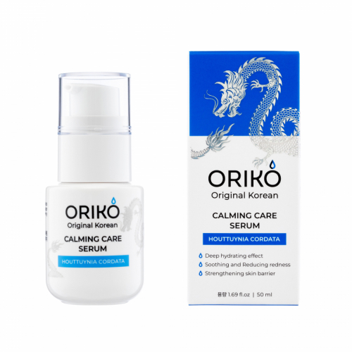 ORIKO Calming Care Serum With Houttuynia Cordata Extract Успокаивающая сыворотка для лица с экстрактом хауттюйнии и гиалуроновой кислотой 50ml