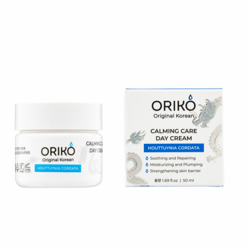 ORIKO Calming Care Day Cream With Houttuynia Cordata Extract Успокаивающий дневной крем для лица с экстрактом хауттюйнии и гиалуроновой кислотой 50ml