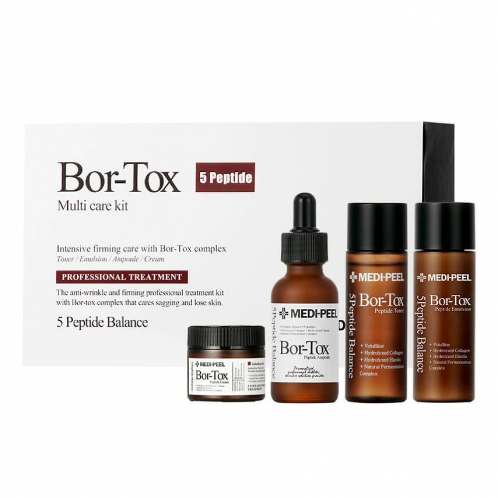 Лифтинг-набор с эффектом ботокса Medi-Peel Peptide-Tox 5 Peptide Bor Multi Care Kit (30ml+30ml+30ml+50ml)