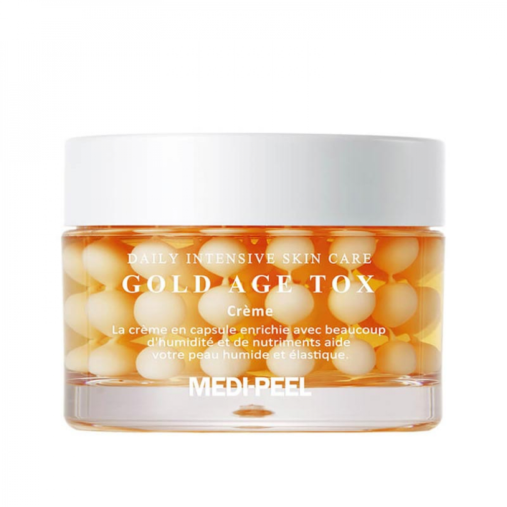 Антивозрастной капсульный крем с экстрактом золотого шелкопряда Medi-Peel Gold Age Tox Cream 50g