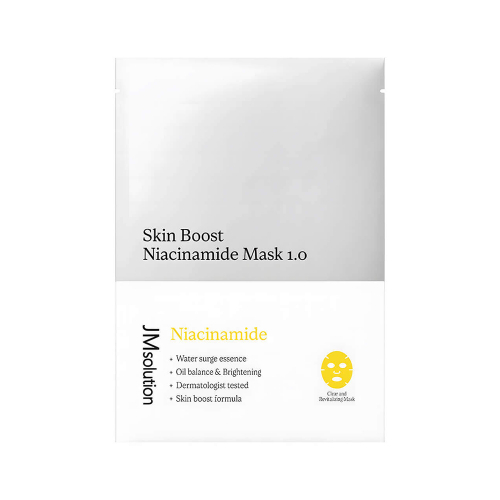JMSolution Skin Boost Niacinamide Mask Маска-бустер тканевая с ниацинамидом 1pcs