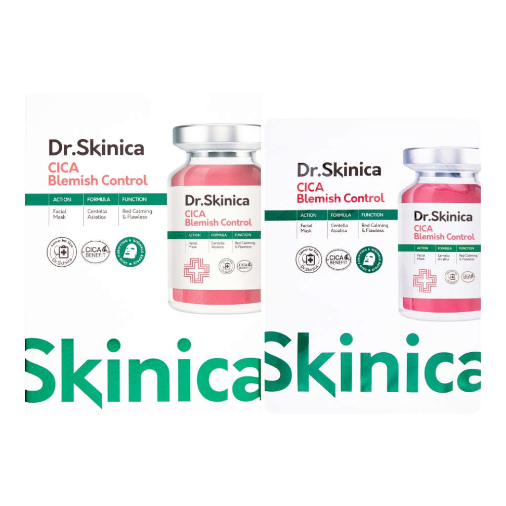 Jamingkyung Dr.Skinica Centella Blemish Therapy Mask Тканевая маска для проблемной кожи лица с экстрактом центеллы азиатской
