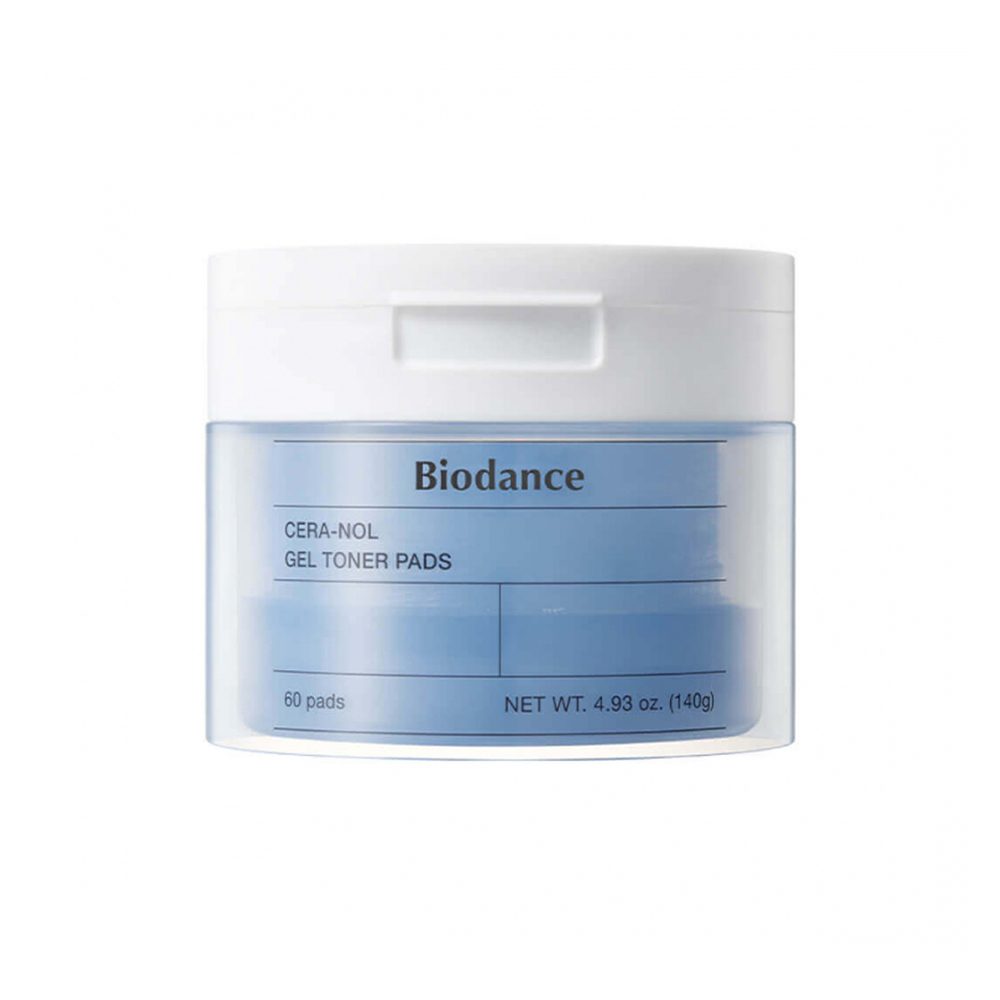 BIODANCE Cera-nol Gel Toner Pads Увлажняющие гелевые тонер-пэды с церамидами и пантенолом 60pcs