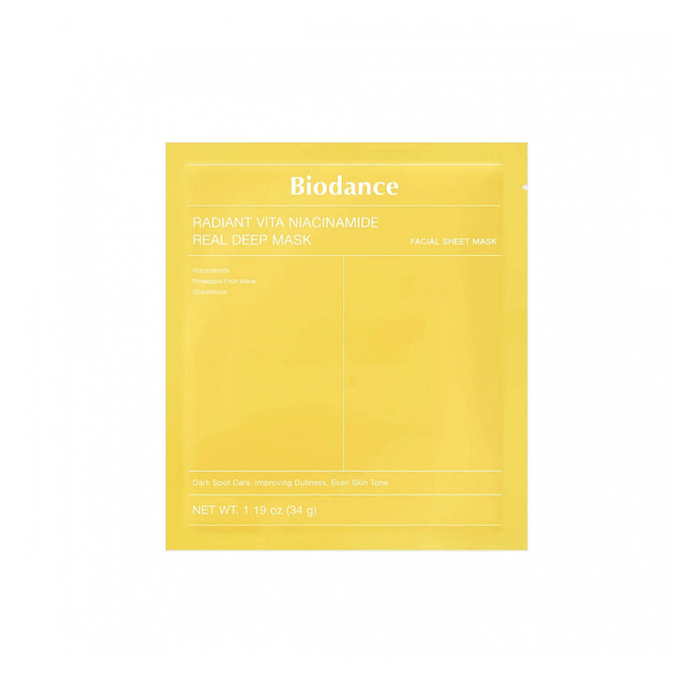 Biodance Radiant Vita Niacinamide Real Deep Mask Маска гидрогелевая с витамином С и ниацинамидом 1pcs