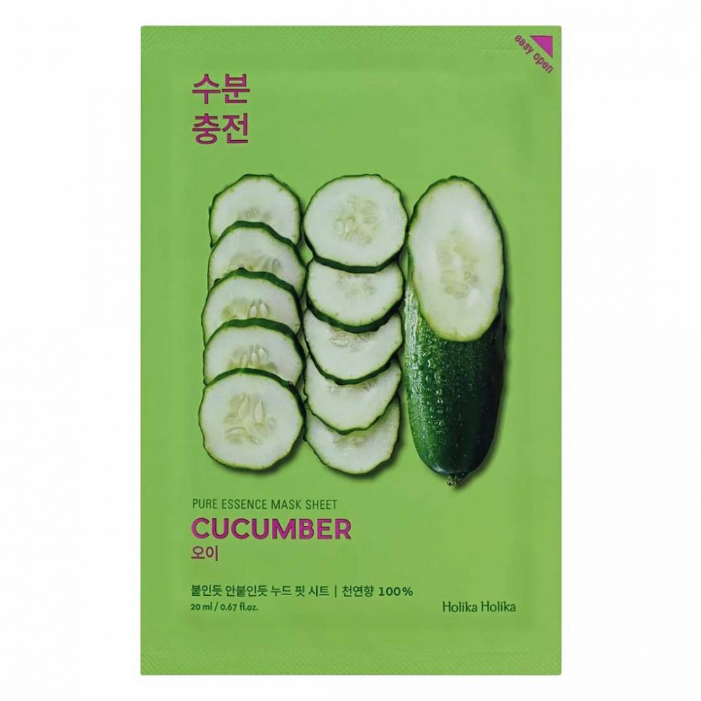 Тканевая маска для лица HolikaHolika Pure Essence Mask Sheet Cucumber 20ml