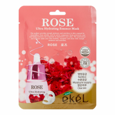 EKEL Rose Ultra Hydrating Essence Mask Тканевая маска для лица с экстрактом розы